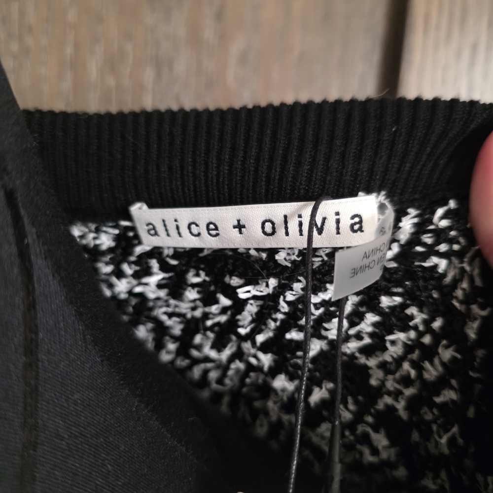 Alice + Olivia Tweed Embellished Cardigan - Picture 5 of 6